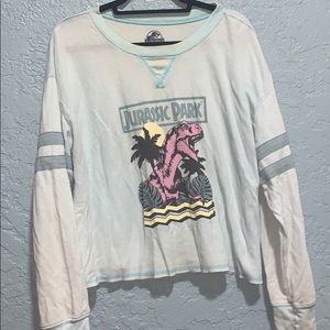 Thin long sleeve Jurassic park shirt.